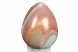 Polished Polychrome Jasper Egg - Madagascar #245698-1